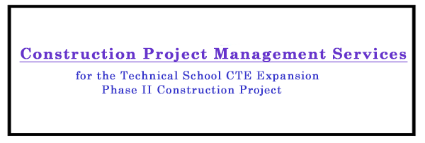Construction Project Management Services - Request for Proposal